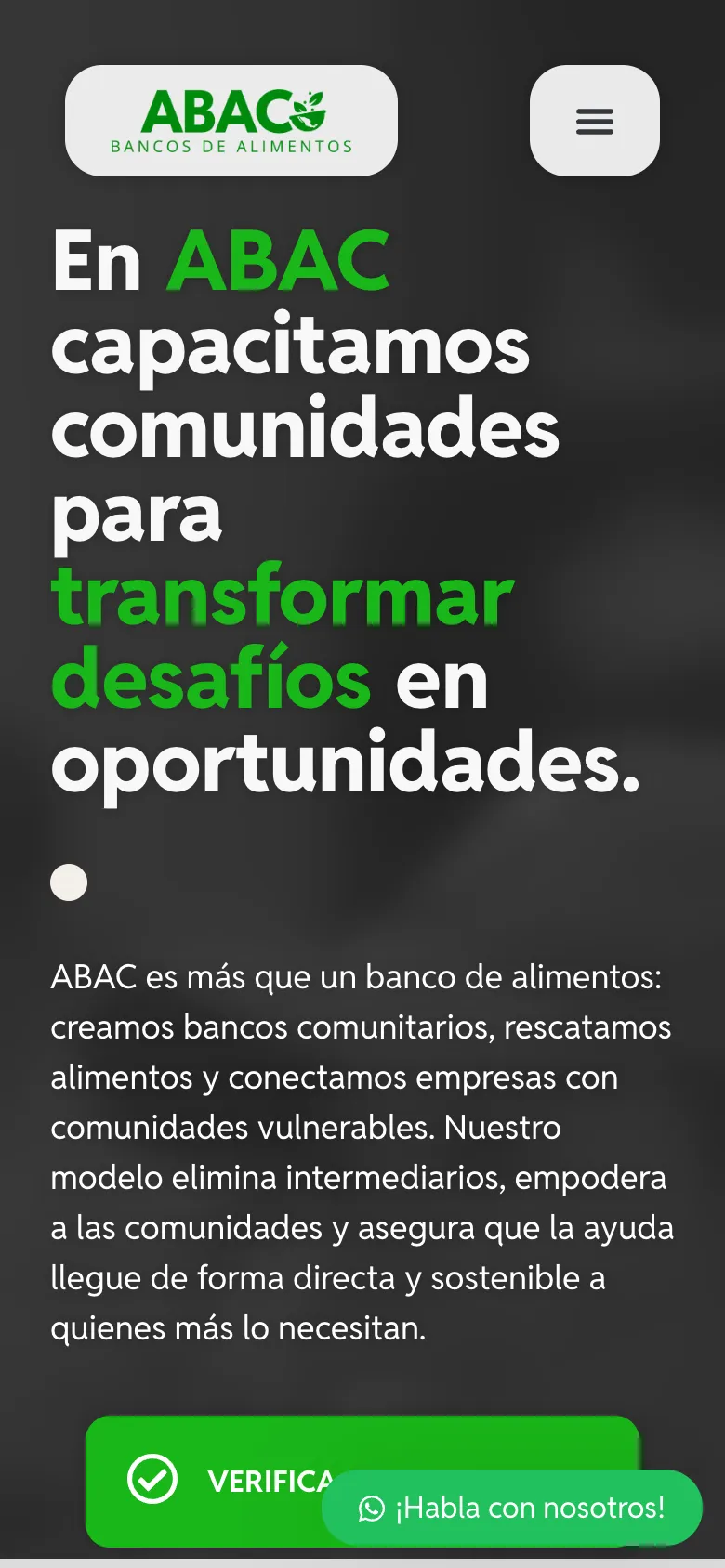 ABAC en el teléfono, con WhatsApp siempre a la mano.