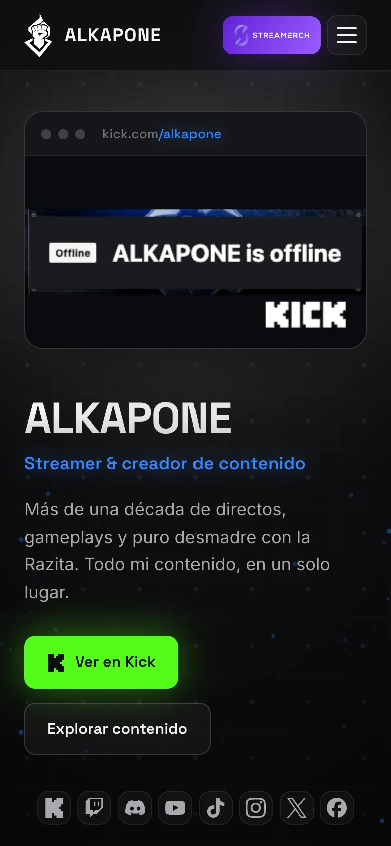 El hub en el teléfono.